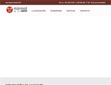Tablet Screenshot of marmoldealicante.com
